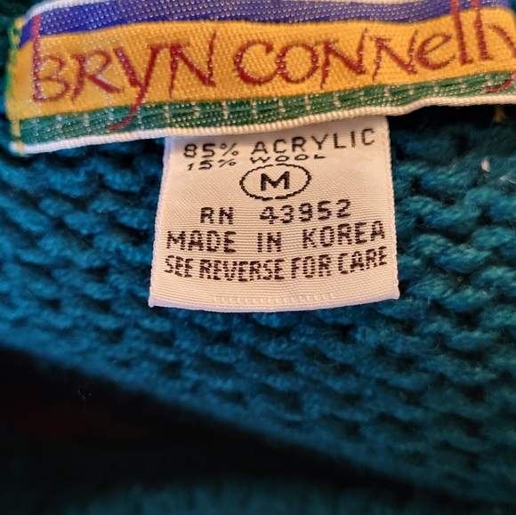 Bryn Connelly Medium Acrylic/Wool Green Knit Sweater Vest - Picture 10 of 10